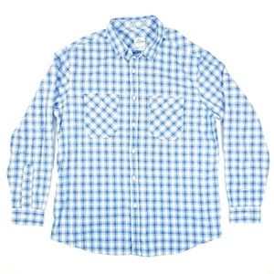 COPY - LACOSTE Long Sleeve Button Down Plaid Shirt 44 XL